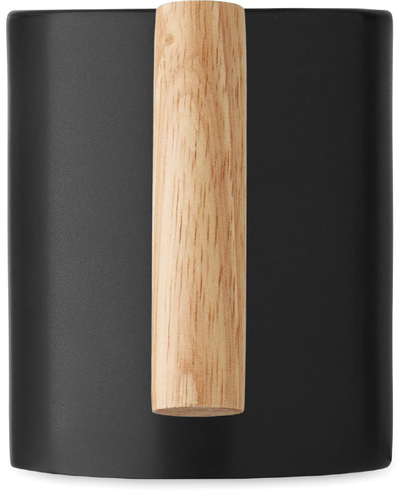 Mug céramique poignée bois 320 ml personnalisé CRENATE, poignée