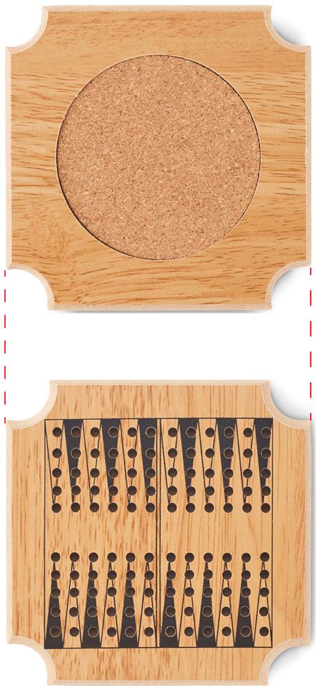 Sous-verres jeux en liège personnalisés COASTGAME, sous-verre 2
