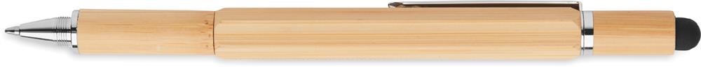 Stylo multi-outils bambou personnalisé TOOLBAM, corps côté 2