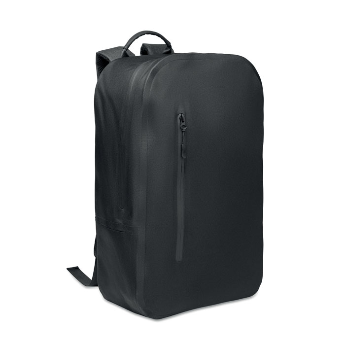 Sac à dos ordinateur 16'' RPET personnalisé BRENNA, Noir