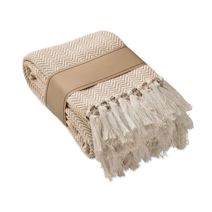 Plaid coton recyclé 400 g/m² personnalisé AMMOS