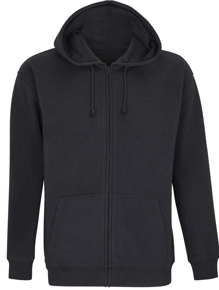 Sweat zippé à capuche coton personnalisé CARTER, côté cœur