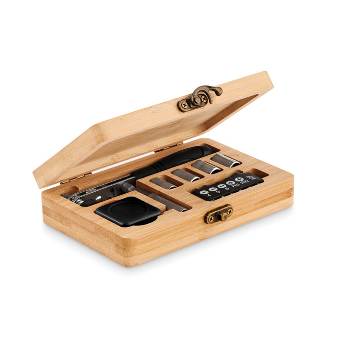 Set d'outils 13 pièces bambou personnalisé FUROBAM