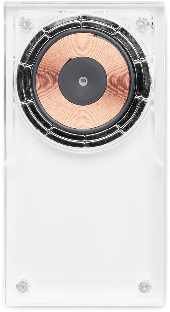 Chargeur sans fil 15 W acrylique personnalisé CRYL, support côté 1
