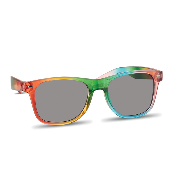 Lunettes de soleil arc-en-ciel UV400 personnalisées BOREA, Multicolore