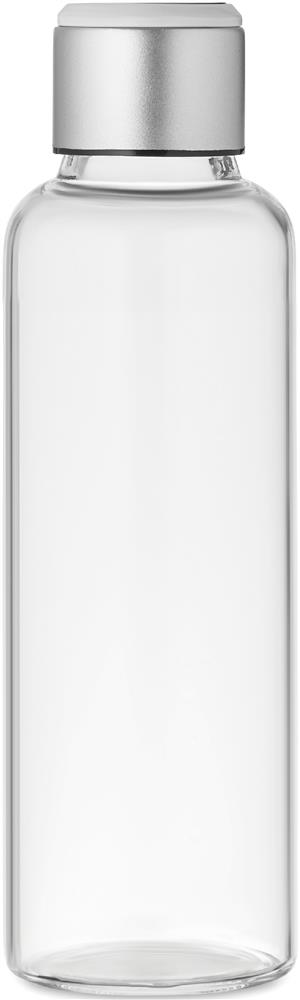 Bouteille verre borosilicate à rappel personnalisée INDER, devant