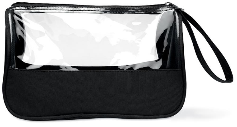 Trousse de toilette microfibre personnalisée PLAS, devant (sérigraphie) 2