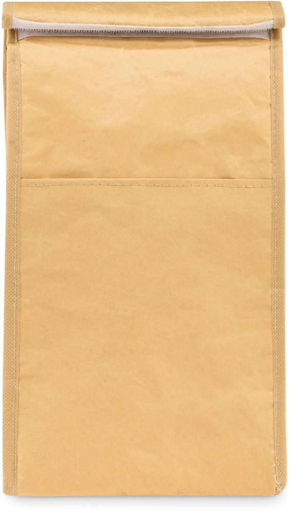 Sac à lunch papier recyclé 3L personnalisé PAPERLUNCH, poche (sérigraphie)