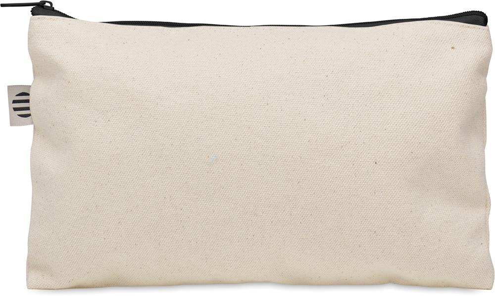 Trousse coton bio 340 g/m² personnalisée PESACARA, côté 2