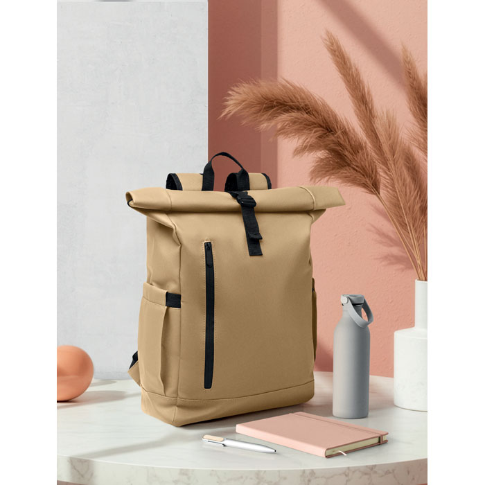 Sac à dos ordinateur RPET 600D personnalisé BANGKOK ROLL