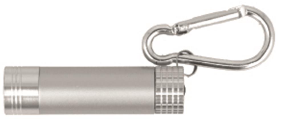 Porte-clés lumineux LED alu personnalisé POP LIGHT, corps droite
