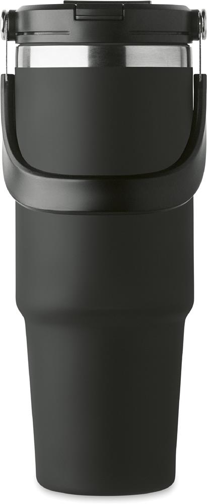 Gobelet isotherme 850 ml avec paille personnalisé SUMA HAND, côté 2