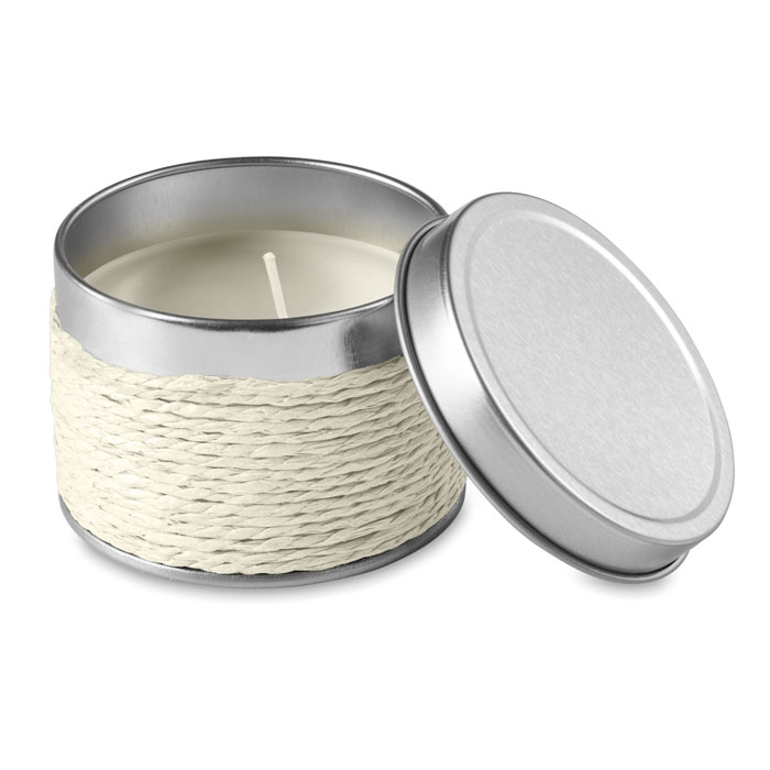 Bougie parfumée 60 g en boîte métal personnalisée DELICIOUS