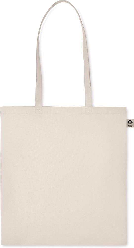 Tote bag coton bio 140 g/m² personnalisé ZIMDE, surface de marquage
