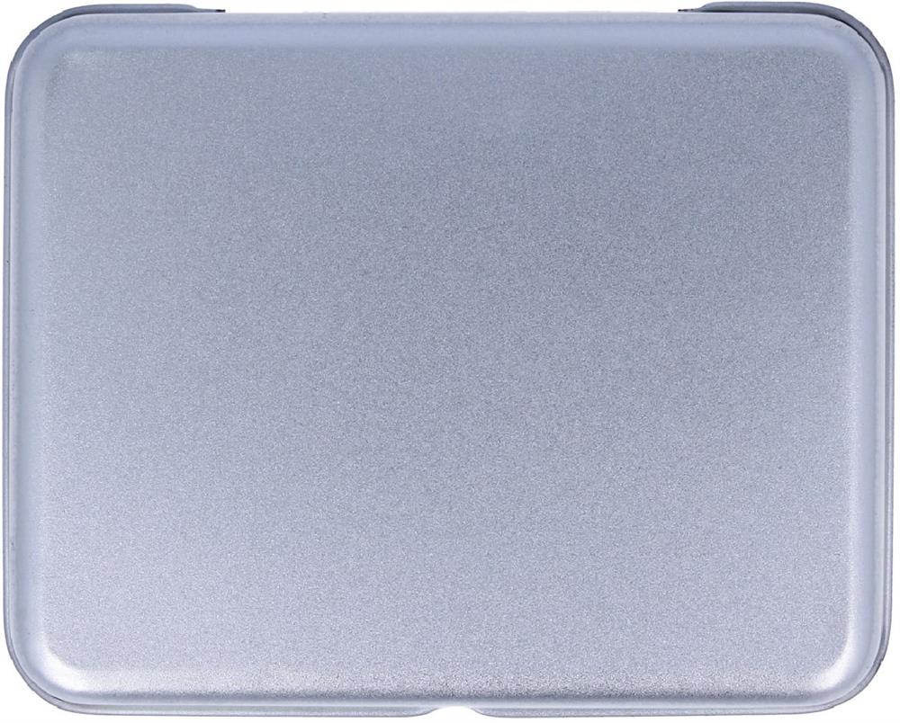 Boussole aluminium en boîte métal personnalisée TARGET, dessus boîte