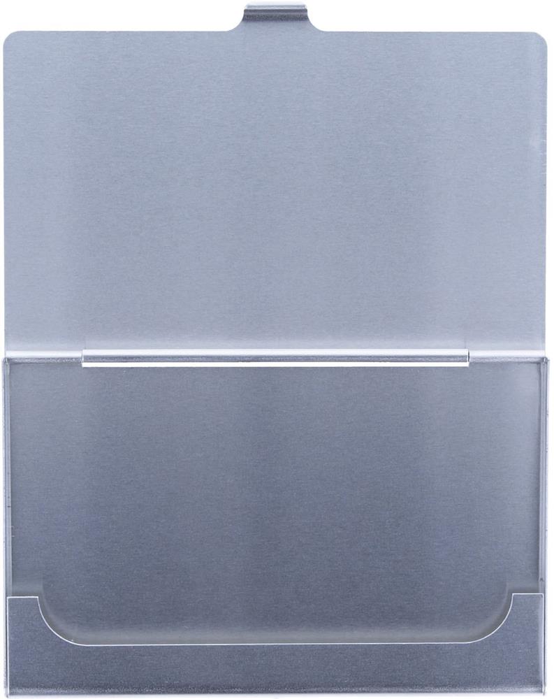 Étui cartes de visite aluminium personnalisé EPSOM, intérieur couvercle