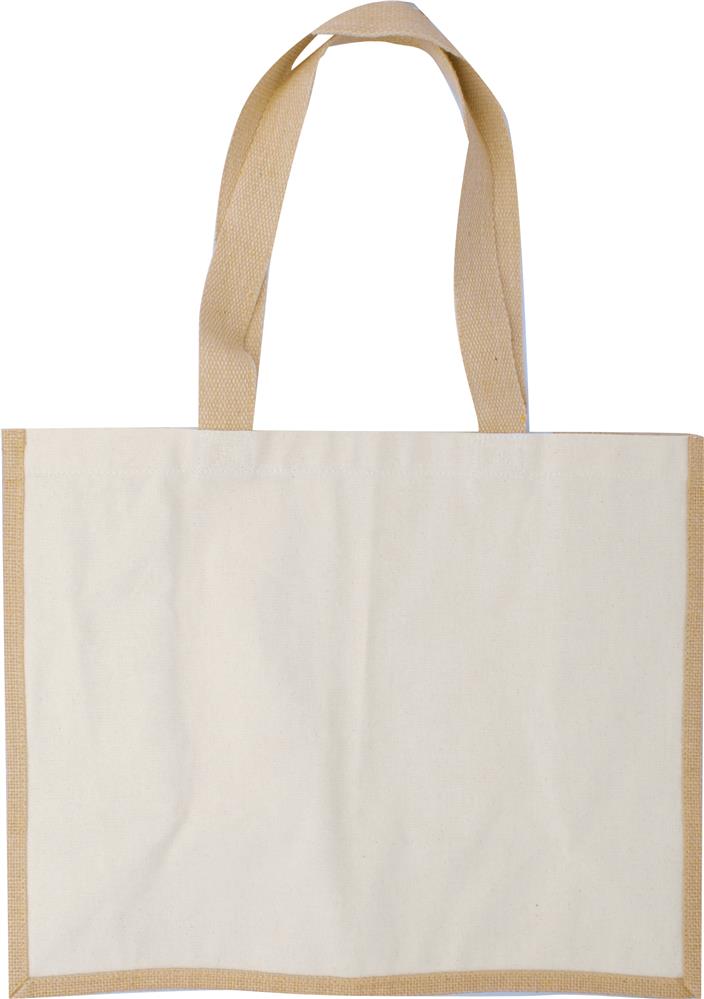 Sac jute et toile personnalisé CAMPO DE FIORI, devant