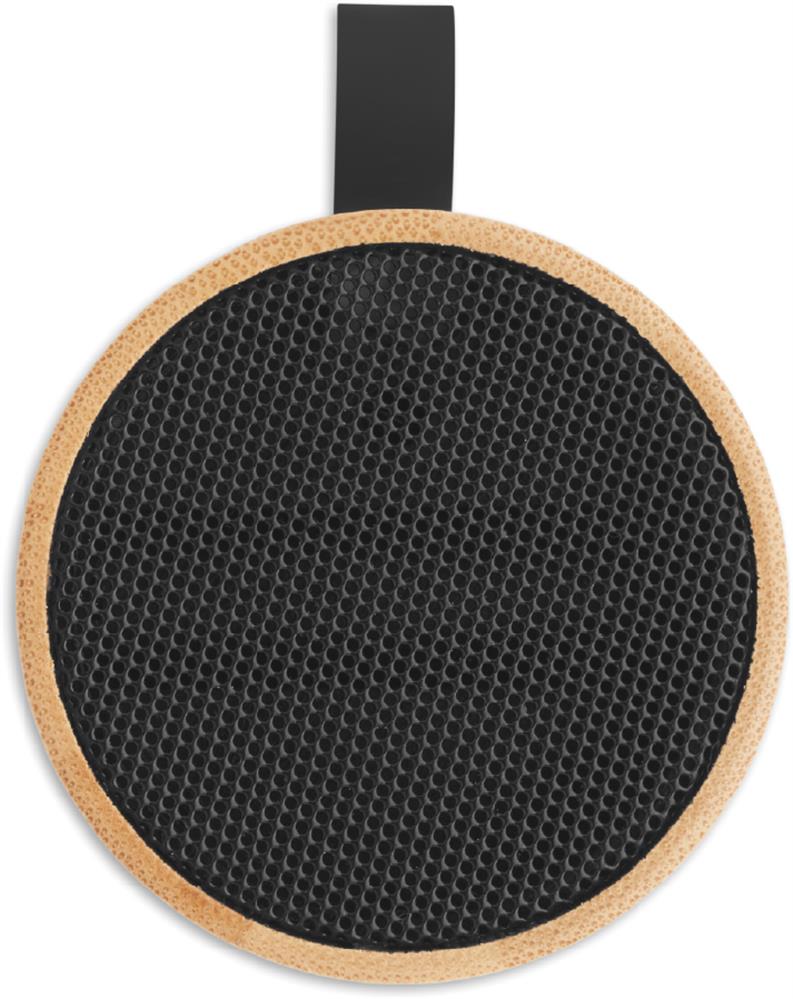 Enceinte sans fil bambou 3 W personnalisée RECAR BAMBOO, dessus
