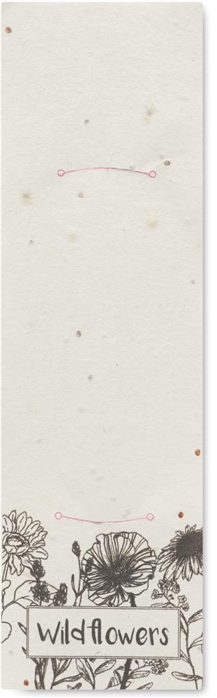 Crayon à papier bois et graines personnalisé PENSEED, pochette côté 1