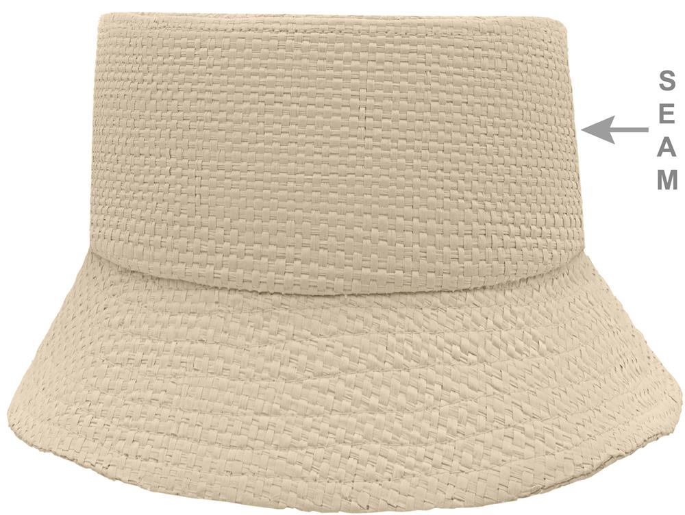 Bob en paille de papier personnalisé BILGOLA+, devant