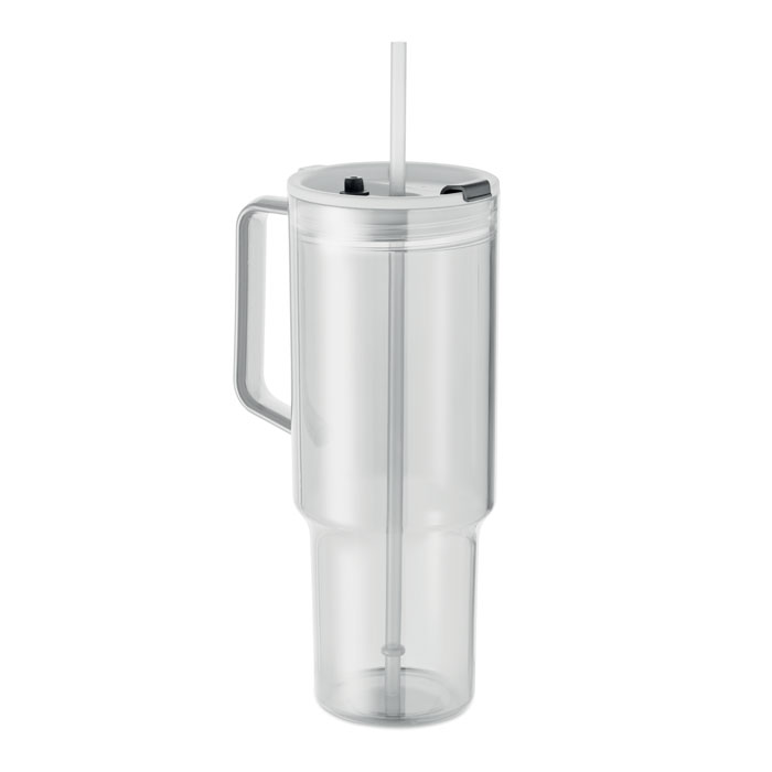 Gobelet RPET 1200 ml avec paille personnalisé MUGORA