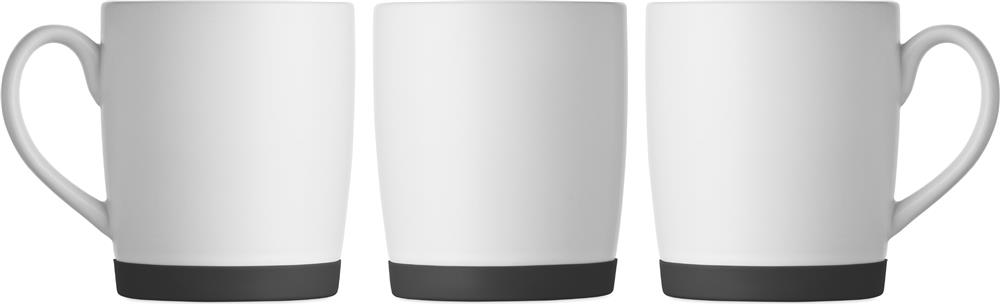 Mug céramique base silicone 300 ml personnalisé SILBASE, tour complet