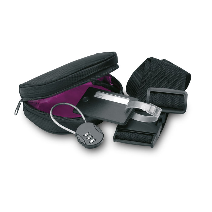 Set de voyage 3 pièces étui 1680D personnalisé TRAVELSUP