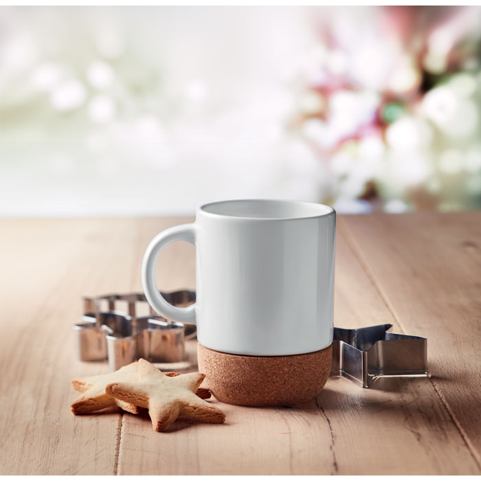 Mug céramique 300 ml base liège personnalisé SUBCORK