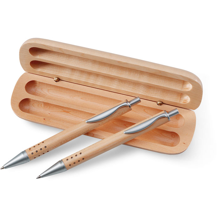 Parure stylo et porte-mine métal personnalisée DEMOIN