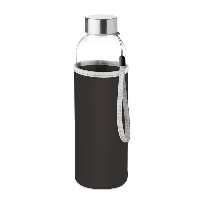 Bouteille verre 500 ml avec housse personnalisée UTAH GLASS
