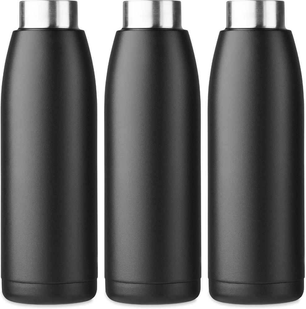 Bouteille isotherme 400 ml silicone personnalisée CALEFRIO, tour complet