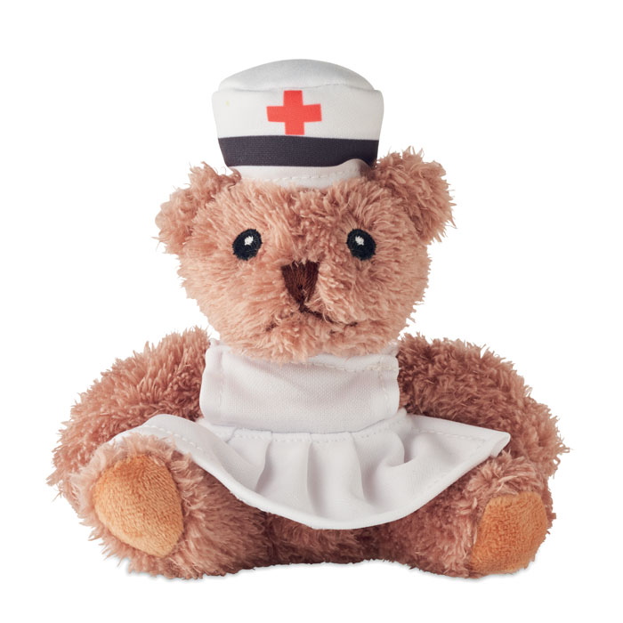 Peluche ourson infirmière personnalisée NURSE