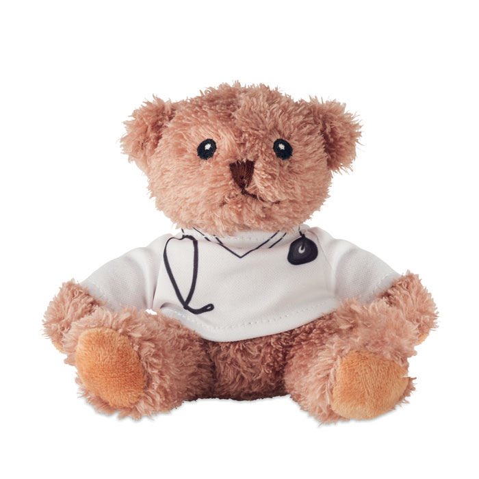 Peluche ourson docteur personnalisée DOC