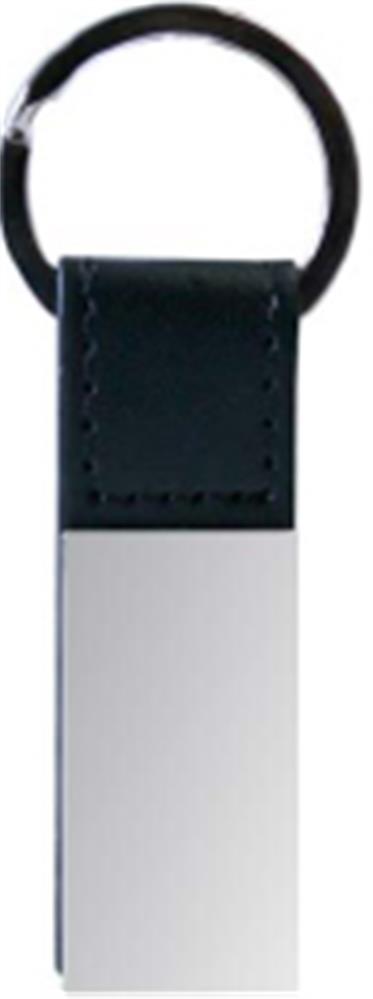 Porte-clés PU et plaque zinc personnalisé RECTANGLO, dos