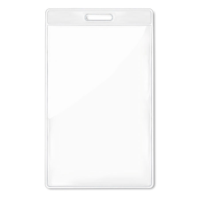 Porte-badge transparent 7,5 x 12,5 cm personnalisé BADGO