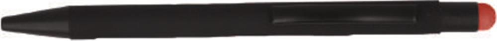 Stylo stylet aluminium recyclé personnalisé NEGRITO, dans l'axe du clip