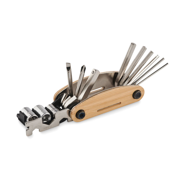 Outil multifonction inox et bambou personnalisé MANO