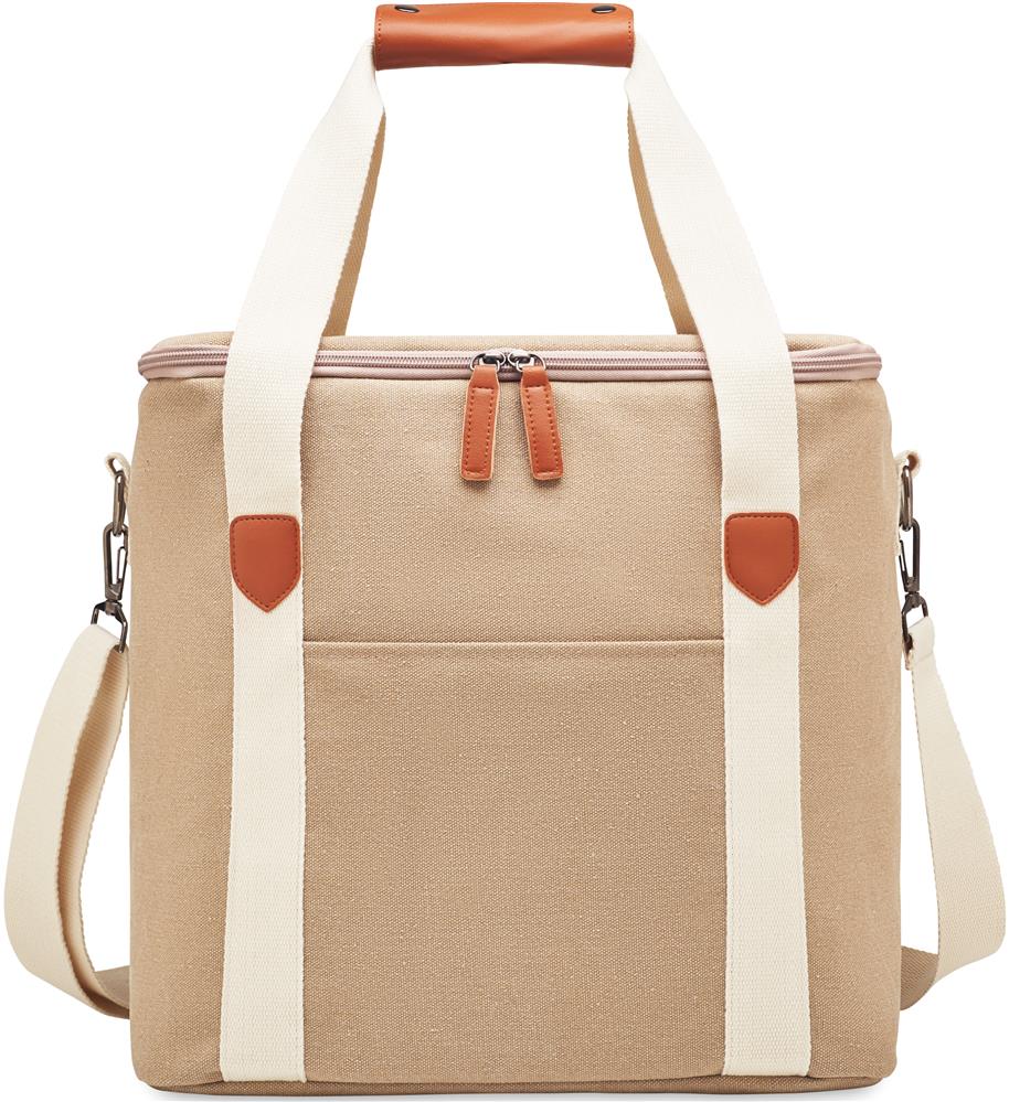 Sac isotherme toile 450 g/m² personnalisé KECIL LARGE, poche