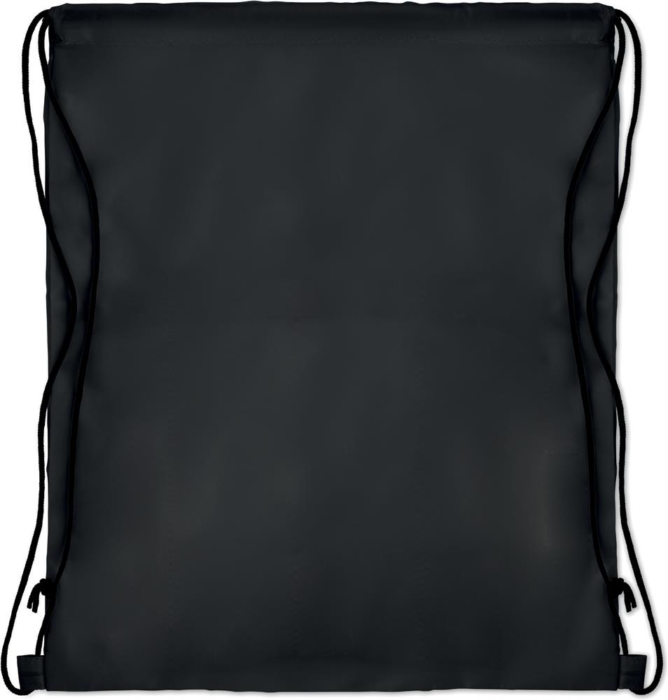 Sac à cordon 210D à poche zippée personnalisé POCKET SHOOP, dos
