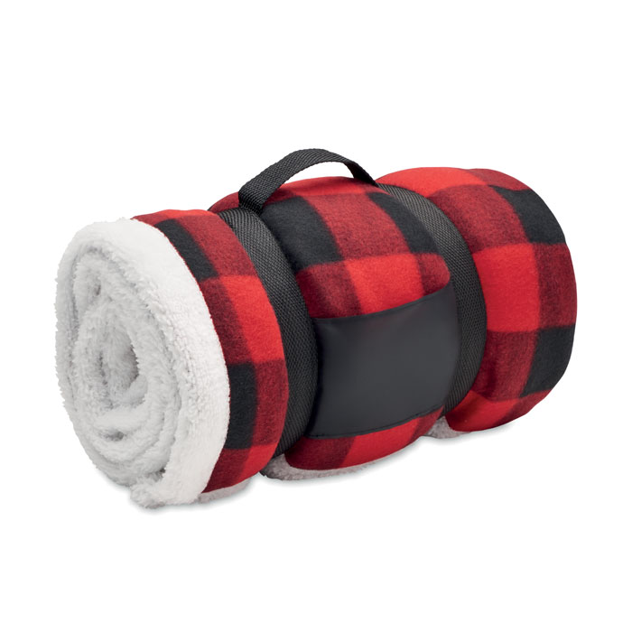 Plaid polaire doublé sherpa personnalisé SHERMATT