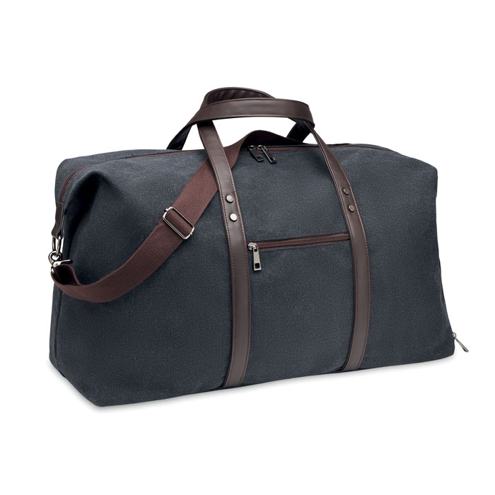 Sac week-end toile 450 g/m² personnalisé ZURICH, Noir