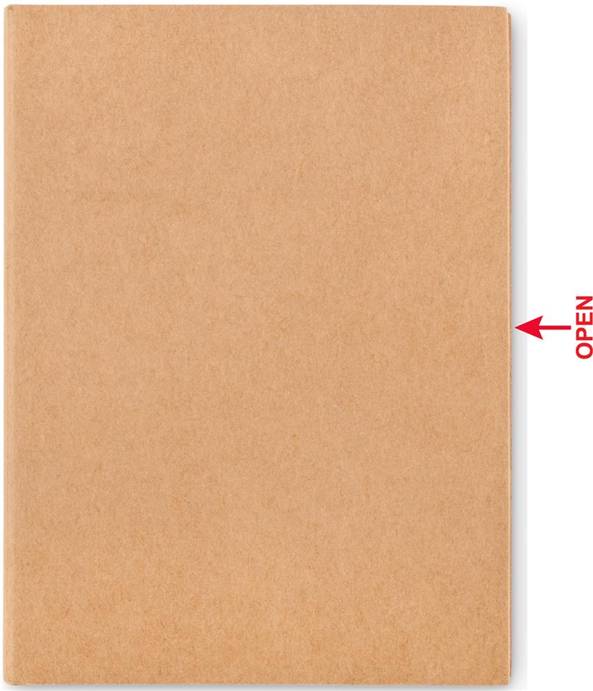 Set de dessin papier recyclé personnalisé KISAN, devant (étiquette numérique)