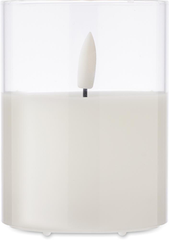 Bougie LED en cire flamme réaliste personnalisée XANDLE+, devant