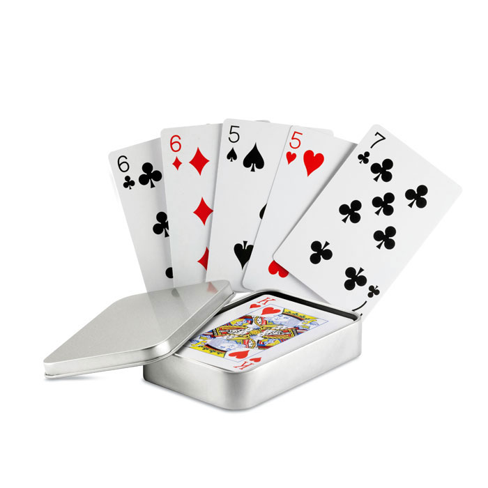 Cartes à jouer boîte métal personnalisées AMIGO