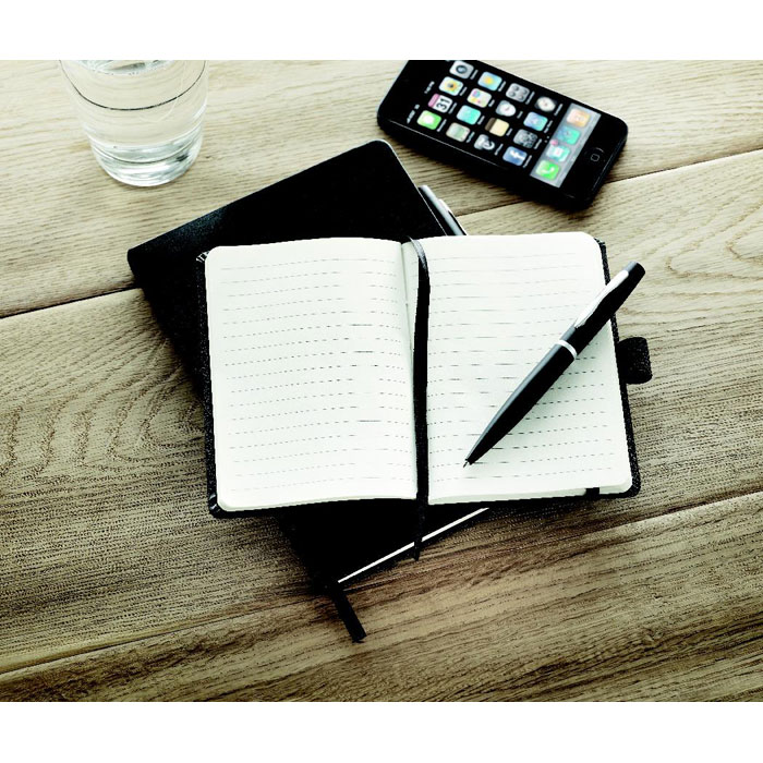 Carnet A6 et stylo métal personnalisé NOTALUX