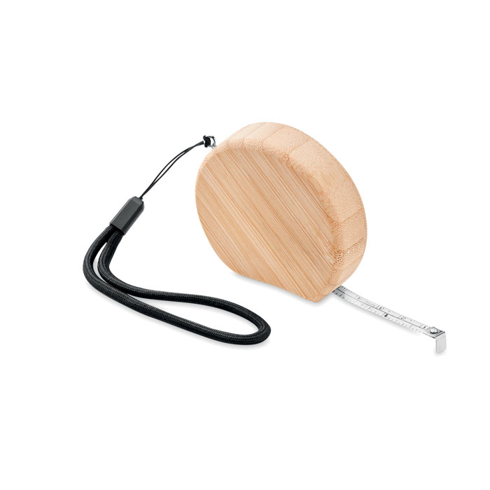 Mètre ruban 2 m en bambou FSC personnalisé SOKUTAI, Bois