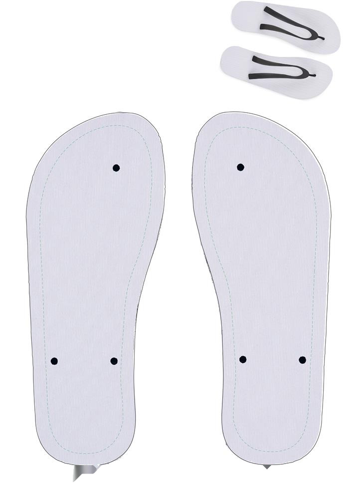Tongs sublimées 38-41 personnalisées DO MEL, chaussons