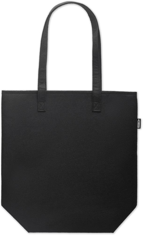 Tote bag feutre RPET 1 mm personnalisé NATA, devant (transfert sérigraphique)