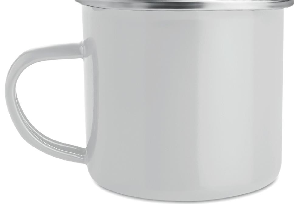 Mug émaillé sublimation 350 ml personnalisé PLATEADO, gauche