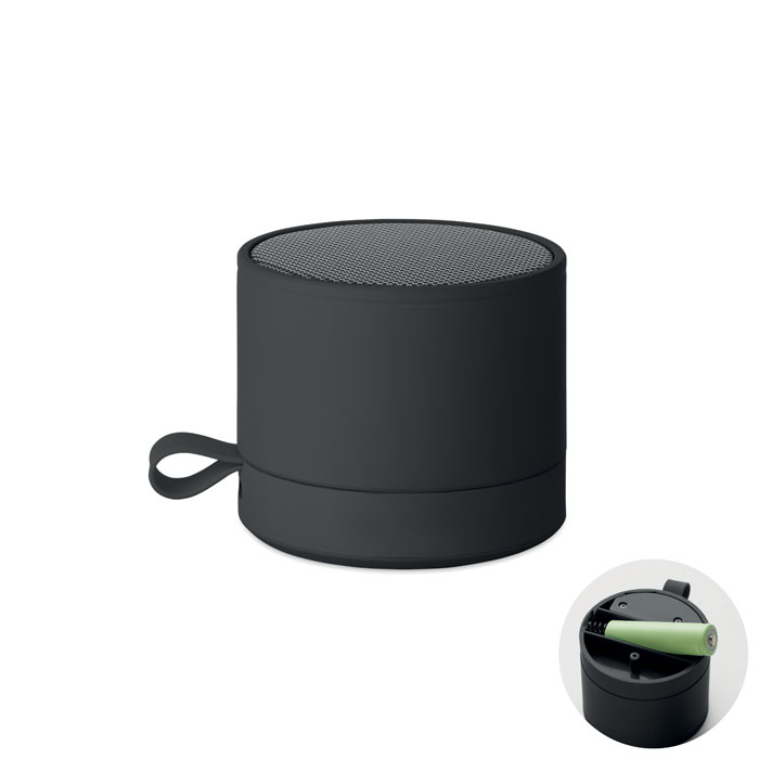 Enceinte sans fil 3 W 8 coloris personnalisée RECAR, Noir